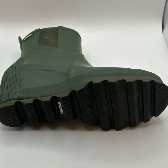 Sorel Joan Of Arctic Rain Wedge Rain Boots Chelsea Waterproof Green Rubber 11 - Picture 12 of 15